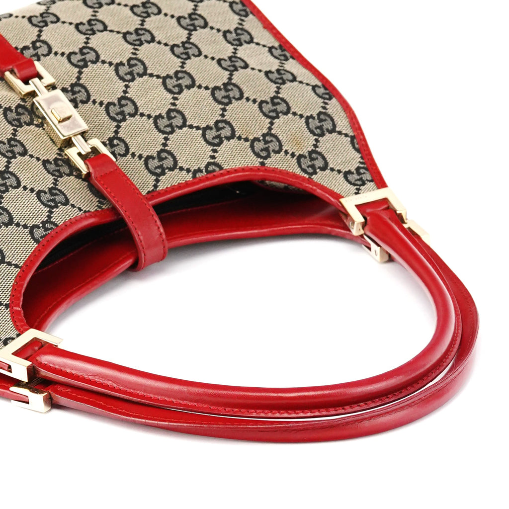 002 1068 Beige Red GG Jackie Shoulder Bag