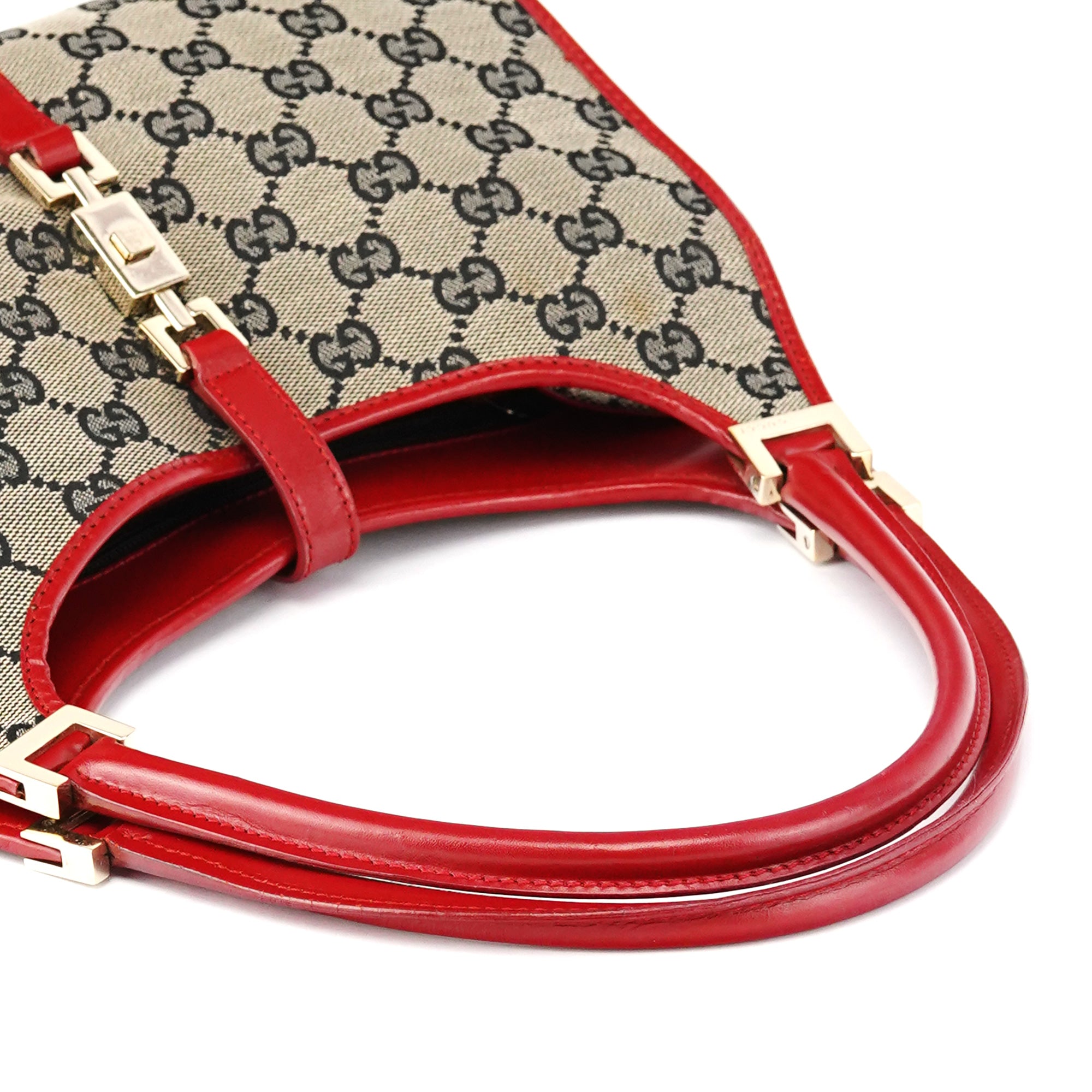 002 1068 Beige Red GG Jackie Shoulder Bag