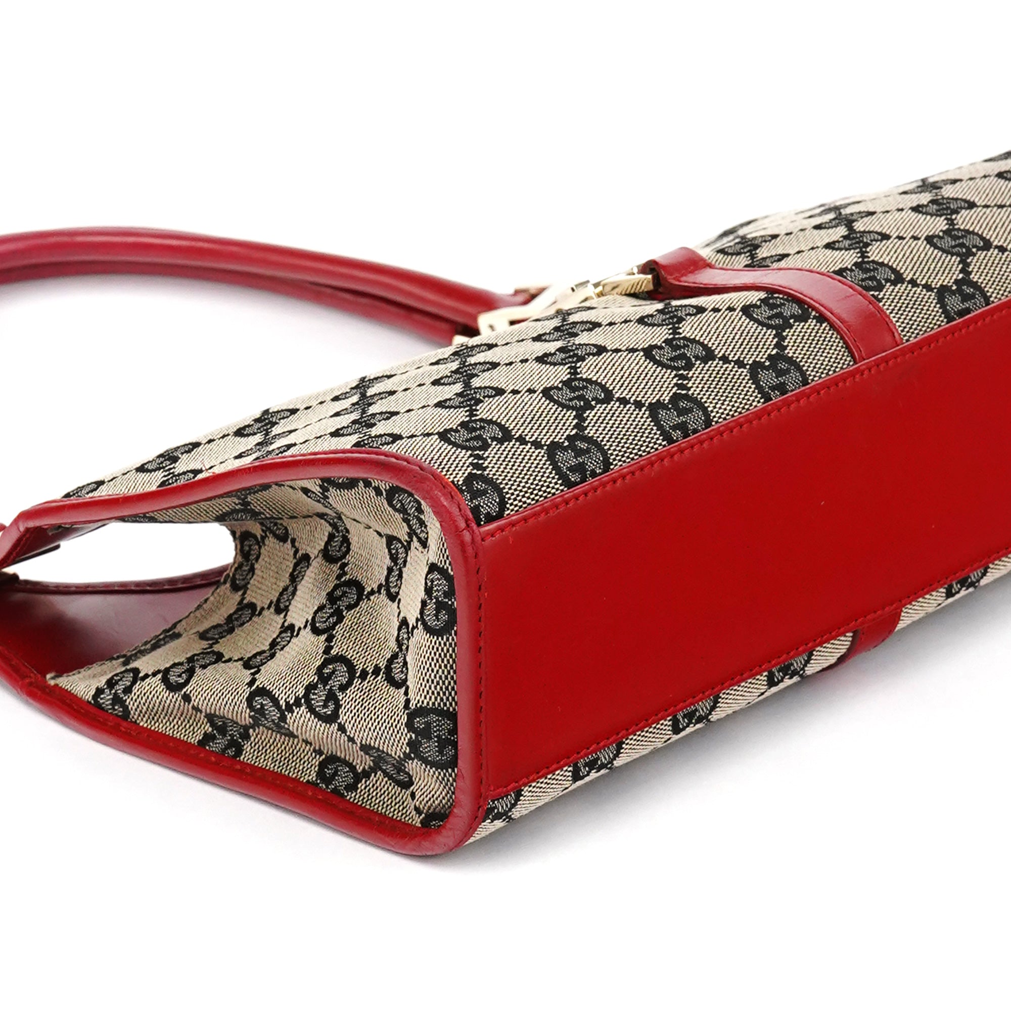 002 1068 Beige Red GG Jackie Shoulder Bag