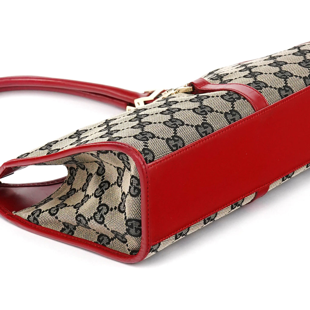 002 1068 Beige Red GG Jackie Shoulder Bag