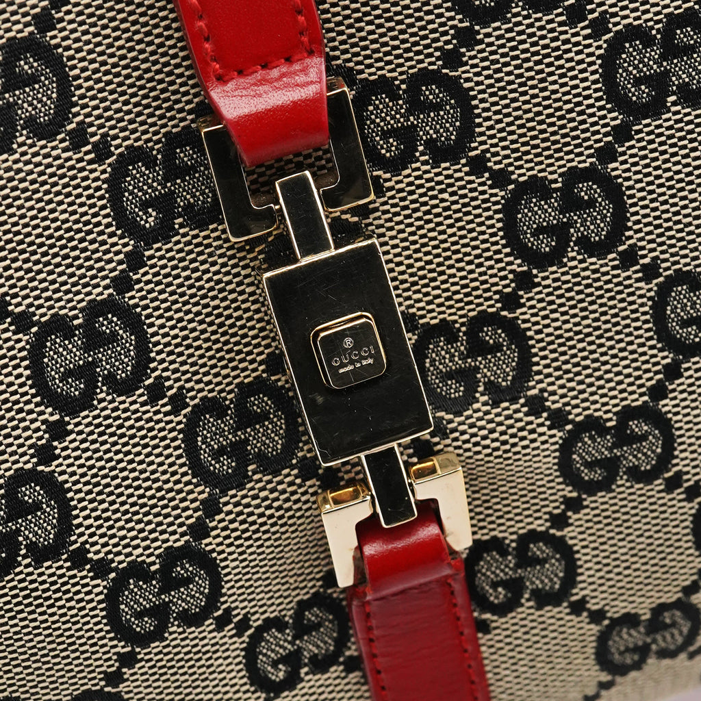 002 1068 Beige Red GG Jackie Shoulder Bag