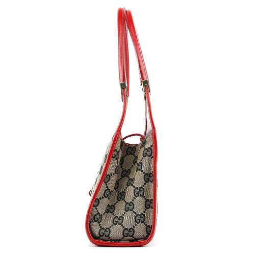 002 1068 Beige Red GG Jackie Shoulder Bag