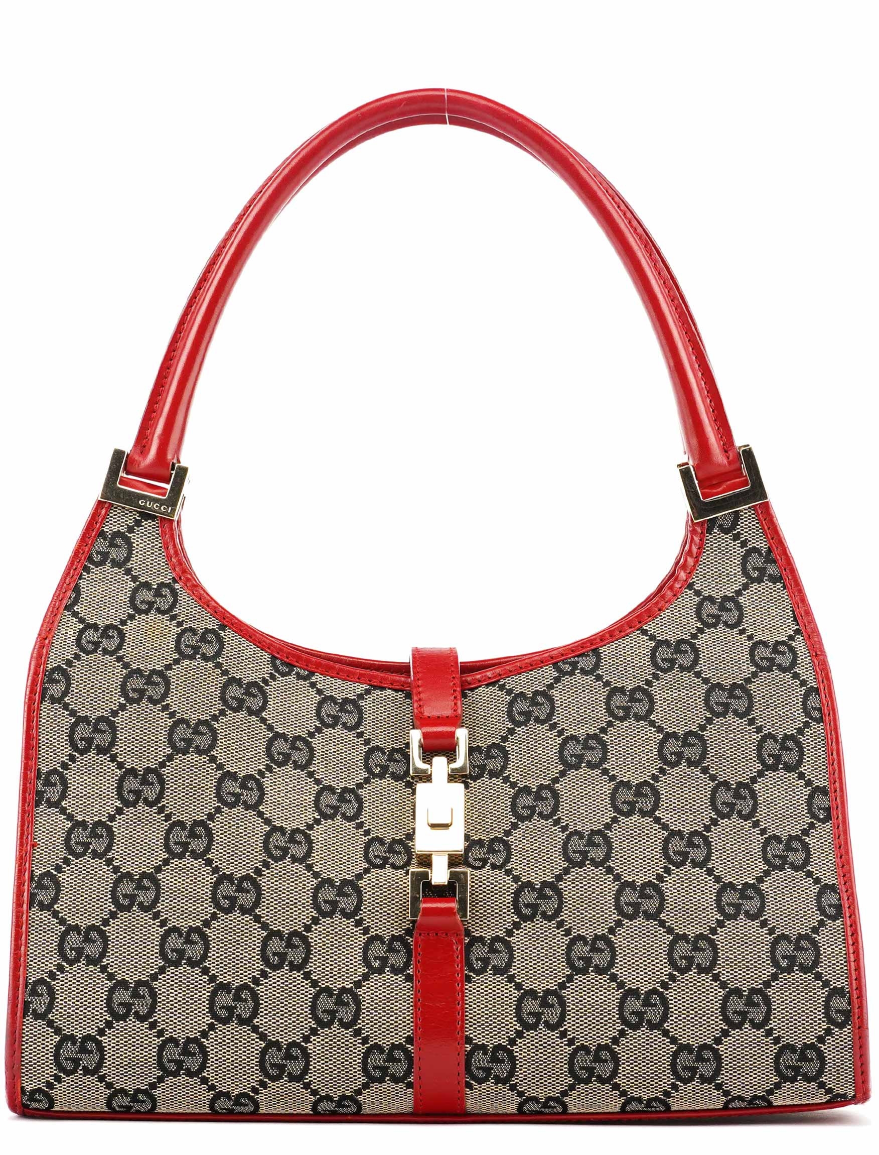 002 1068 Beige Red GG Jackie Shoulder Bag
