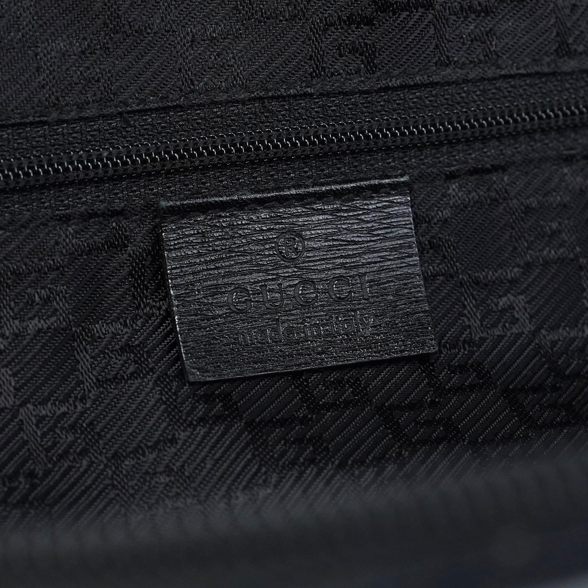 002 1071 Black Leather Jackie Tote Bag