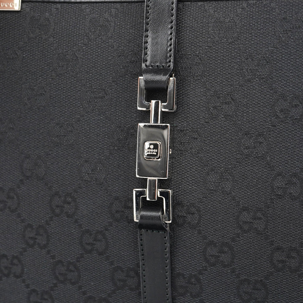 002 1073 Black GG Jackie Tote Bag