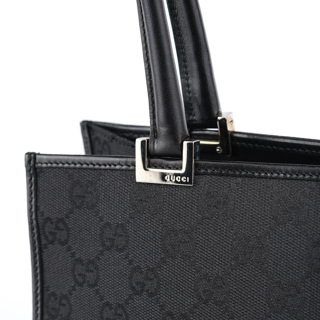 002 1073 Black GG Jackie Tote Bag