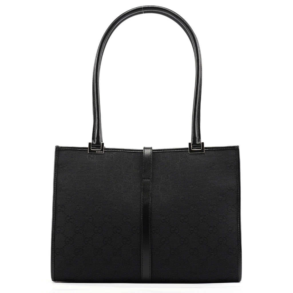 002 1073 Black GG Jackie Tote Bag