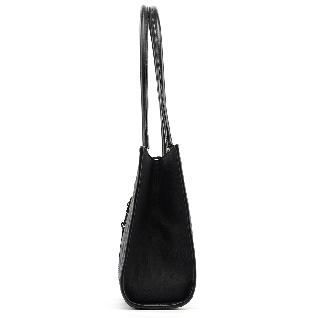 002 1073 Black GG Jackie Tote Bag
