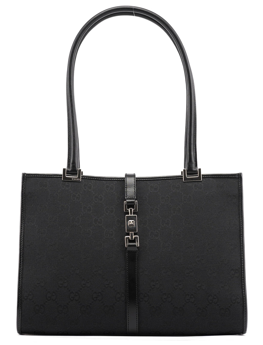 002 1073 Black GG Jackie Tote Bag
