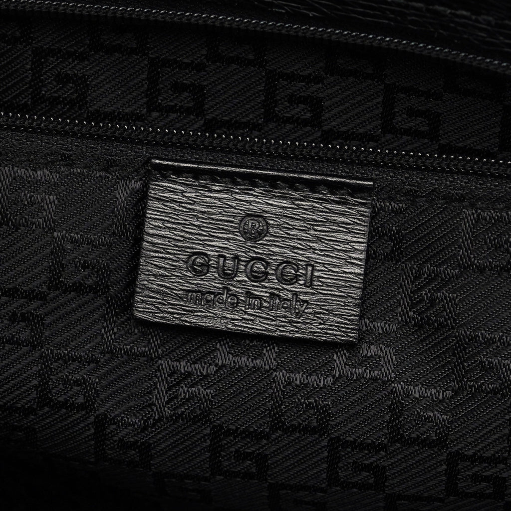 002 1090 Black Leather Tote Bag