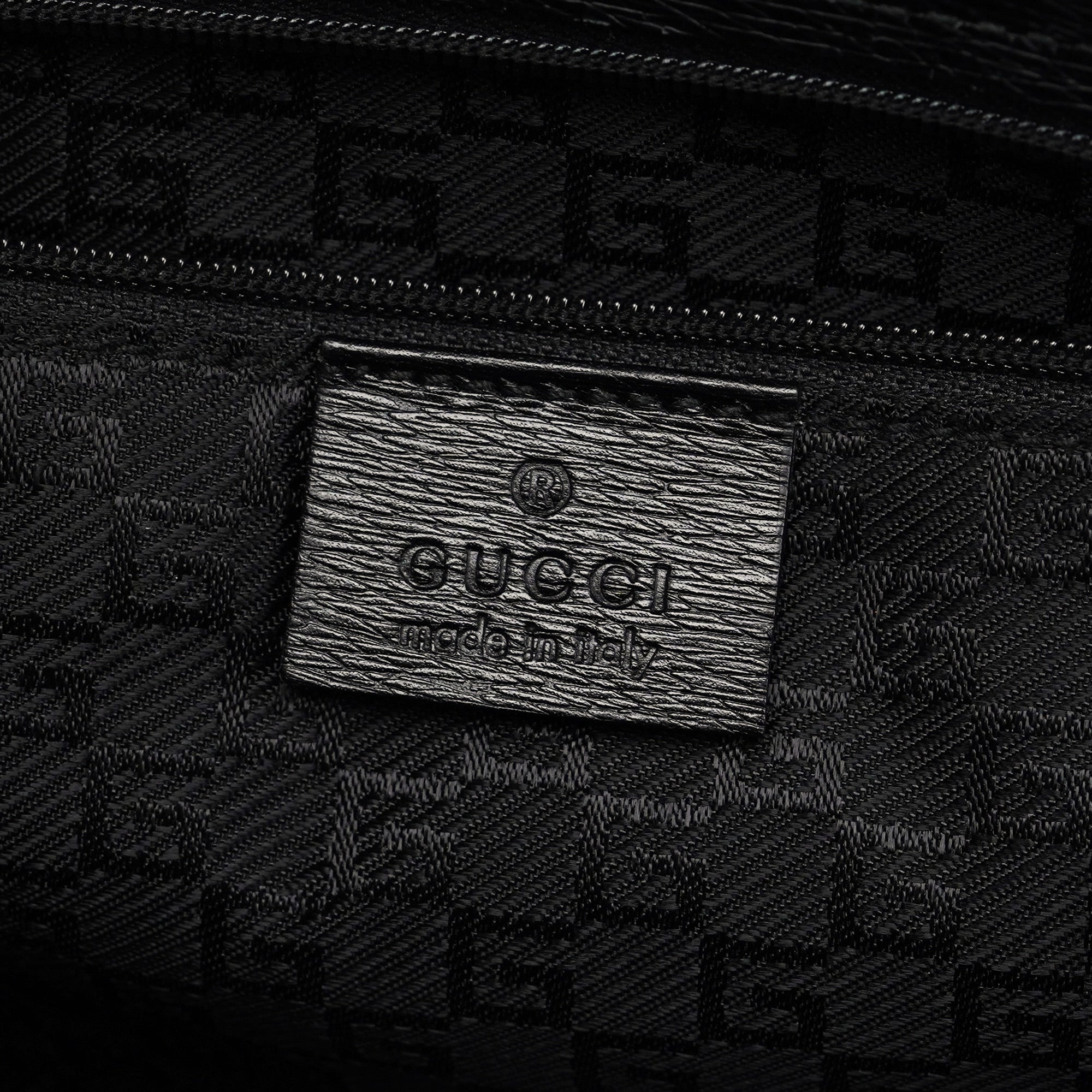002 1090 Black Leather Tote Bag