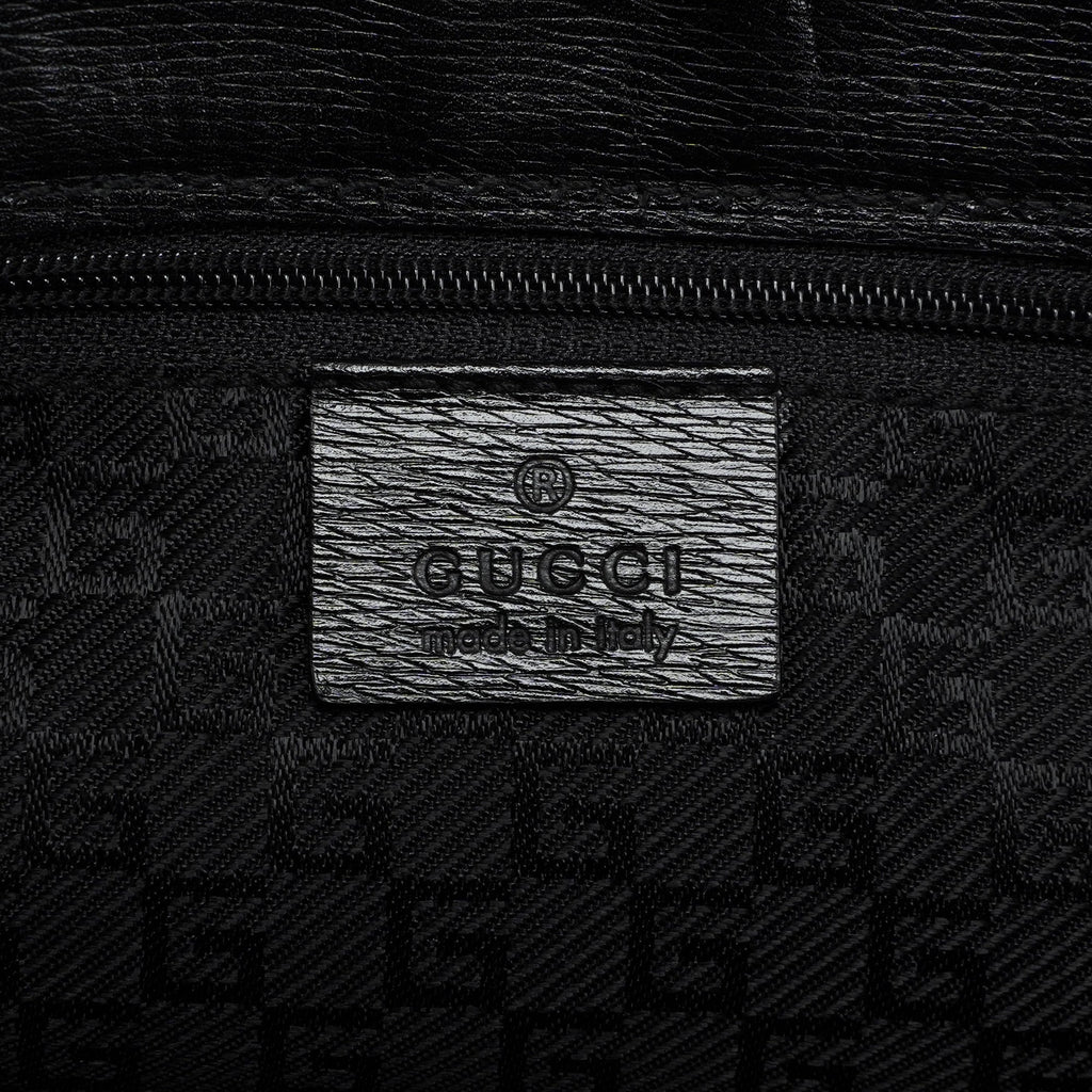 002 1091 Black Leather Tote Bag