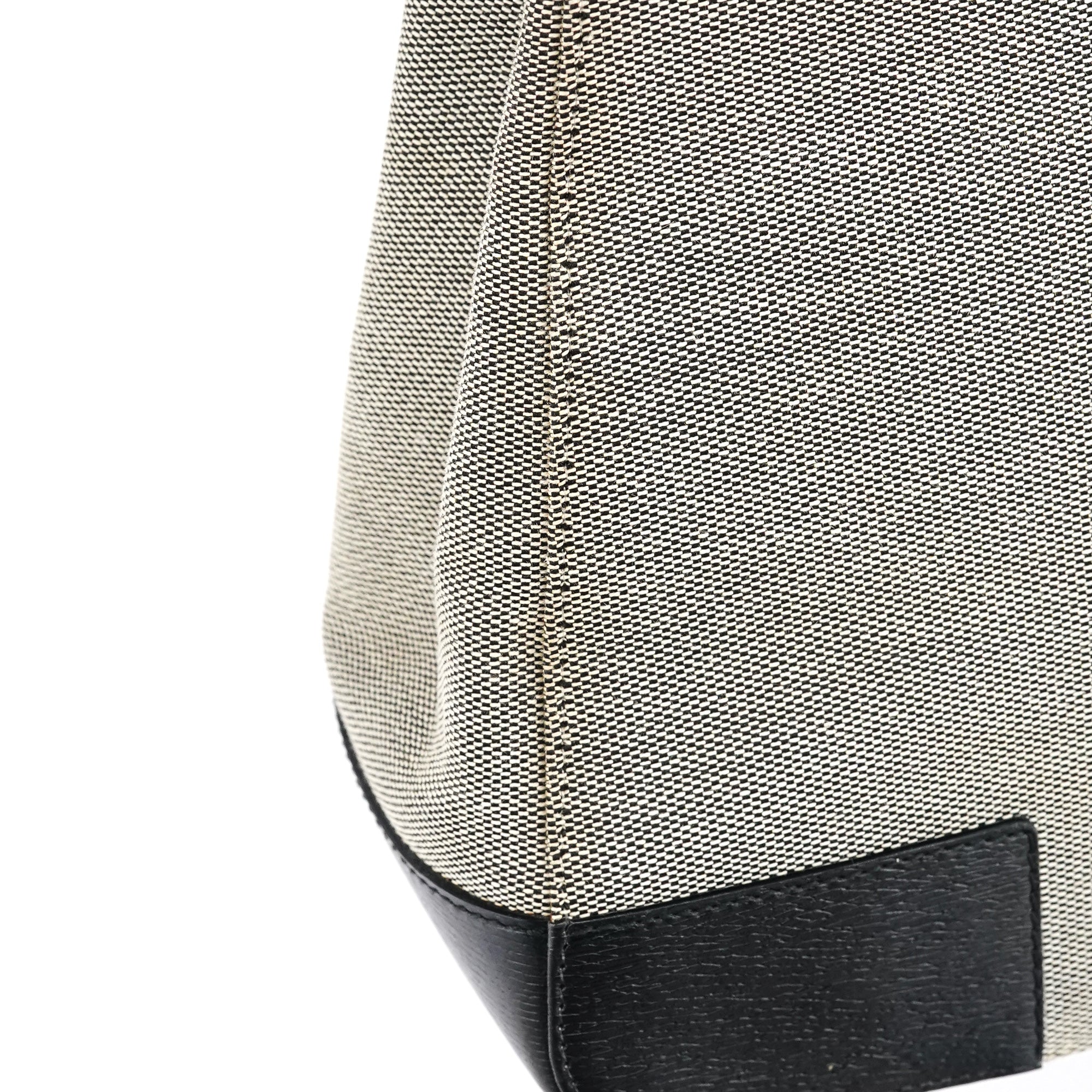 002 1103 Beige Canvas Square G Tote Bag