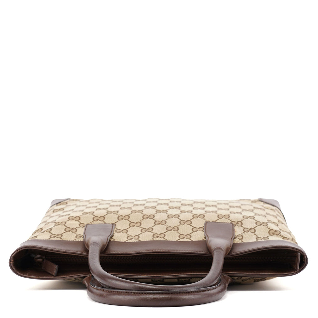 002 1119 Beige Brown GG Tote Bag