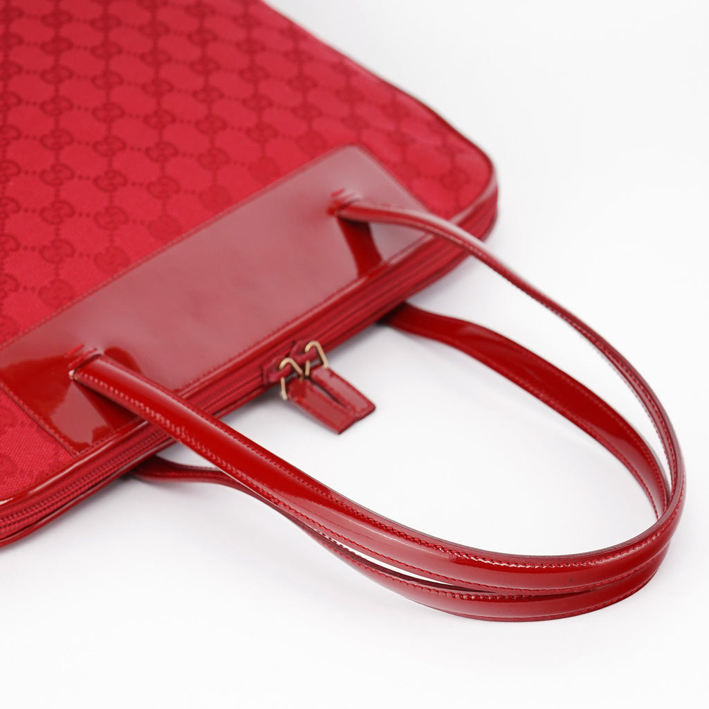002 1122 Red GG Tote Bag