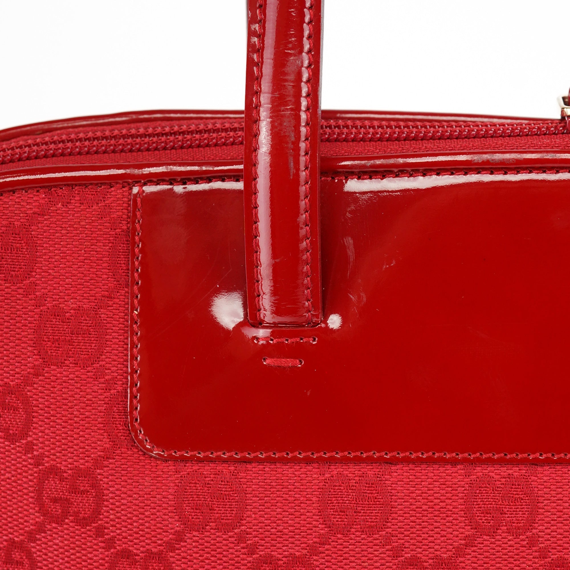 002 1122 Red GG Tote Bag