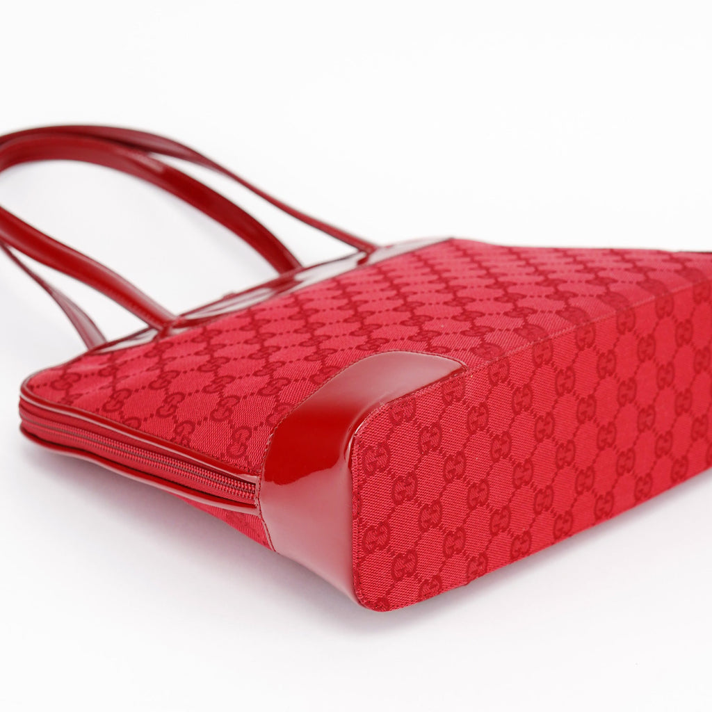 002 1122 Red GG Tote Bag