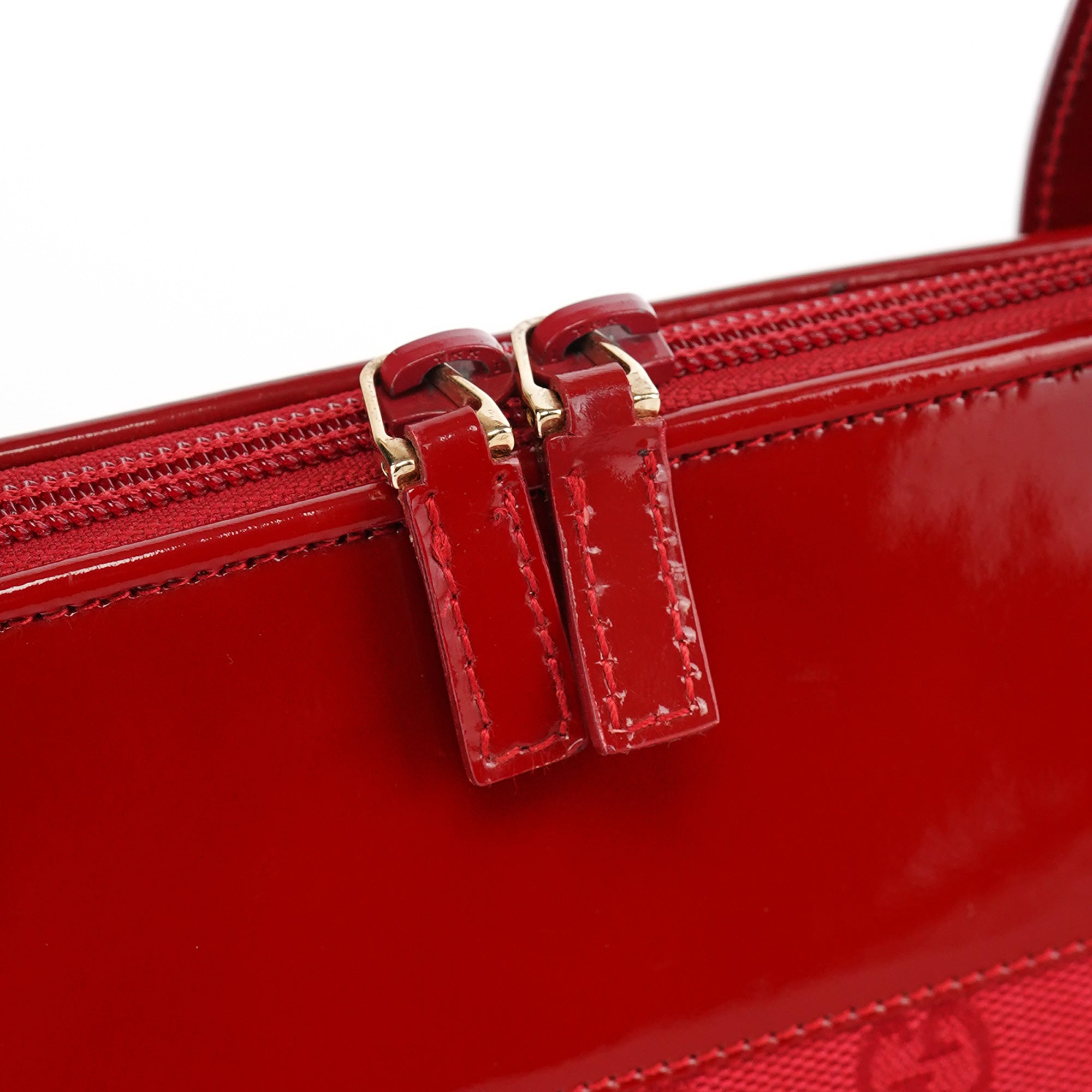 002 1122 Red GG Tote Bag