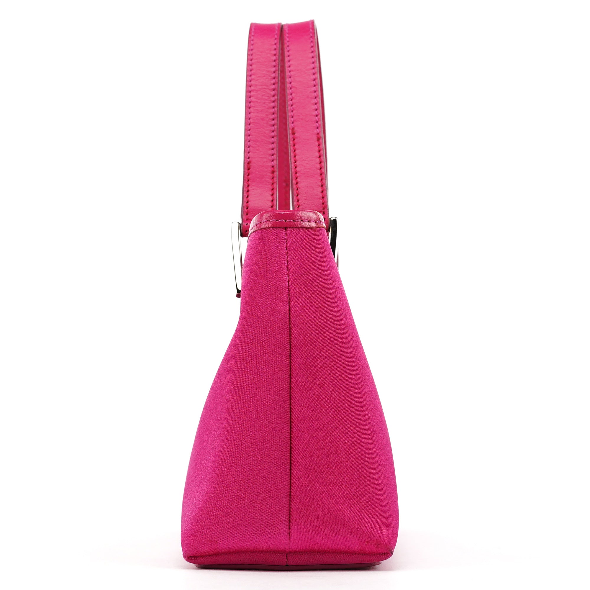 002 1130 Pink Satin Leather Tote Bag