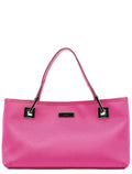 002 1130 Pink Satin Leather Tote Bag
