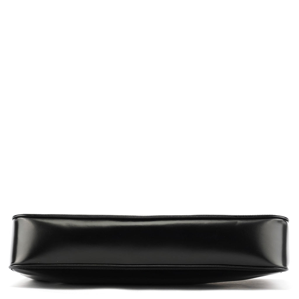 002 1133 Black Patent Leather Jackie Tote Bag