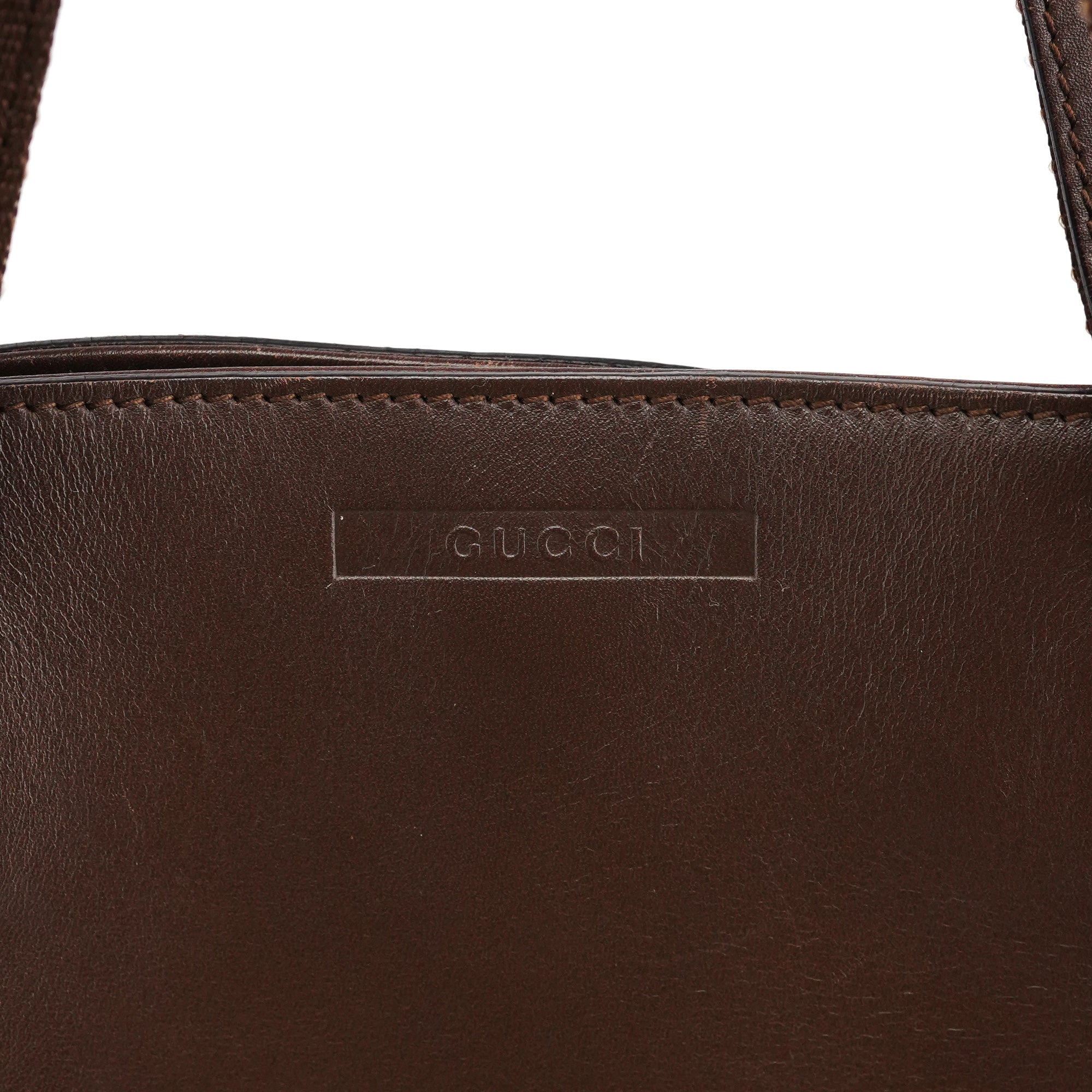 002 1134 Brown Calfskin Leather Tote Bag