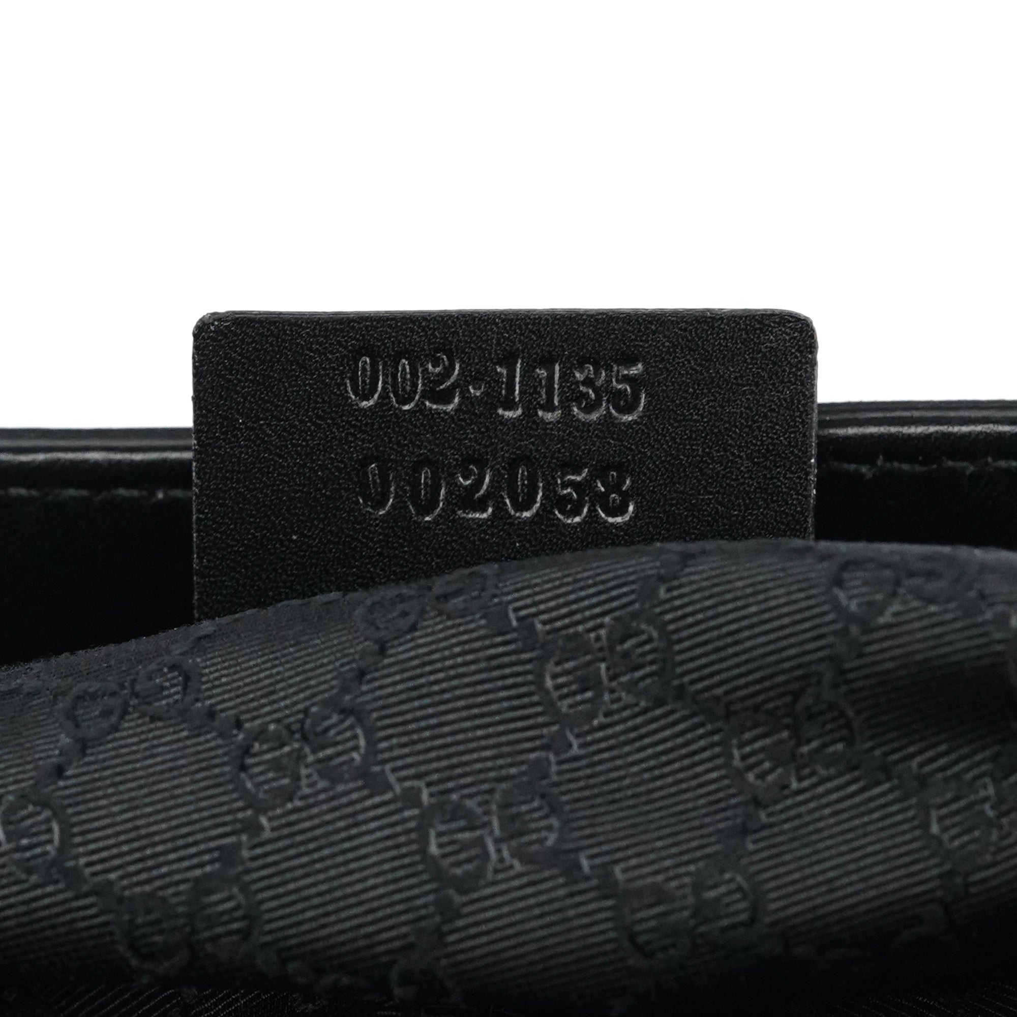 002 1135 Black Calfskin Leather Tote Bag