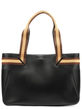 002 1135 Black Calfskin Leather Tote Bag