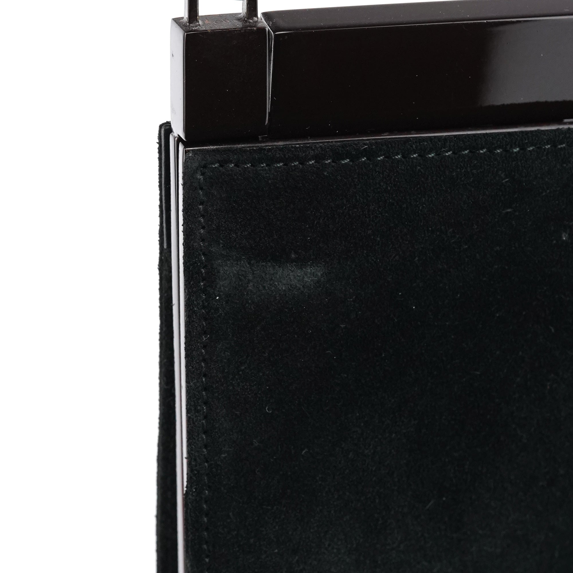Black Suede Crossbody Bag