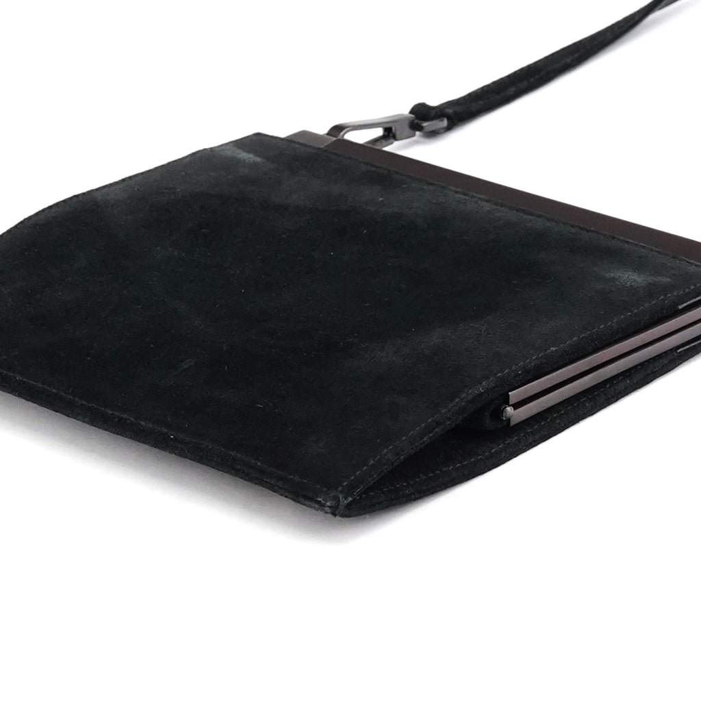 Black Suede Crossbody Bag