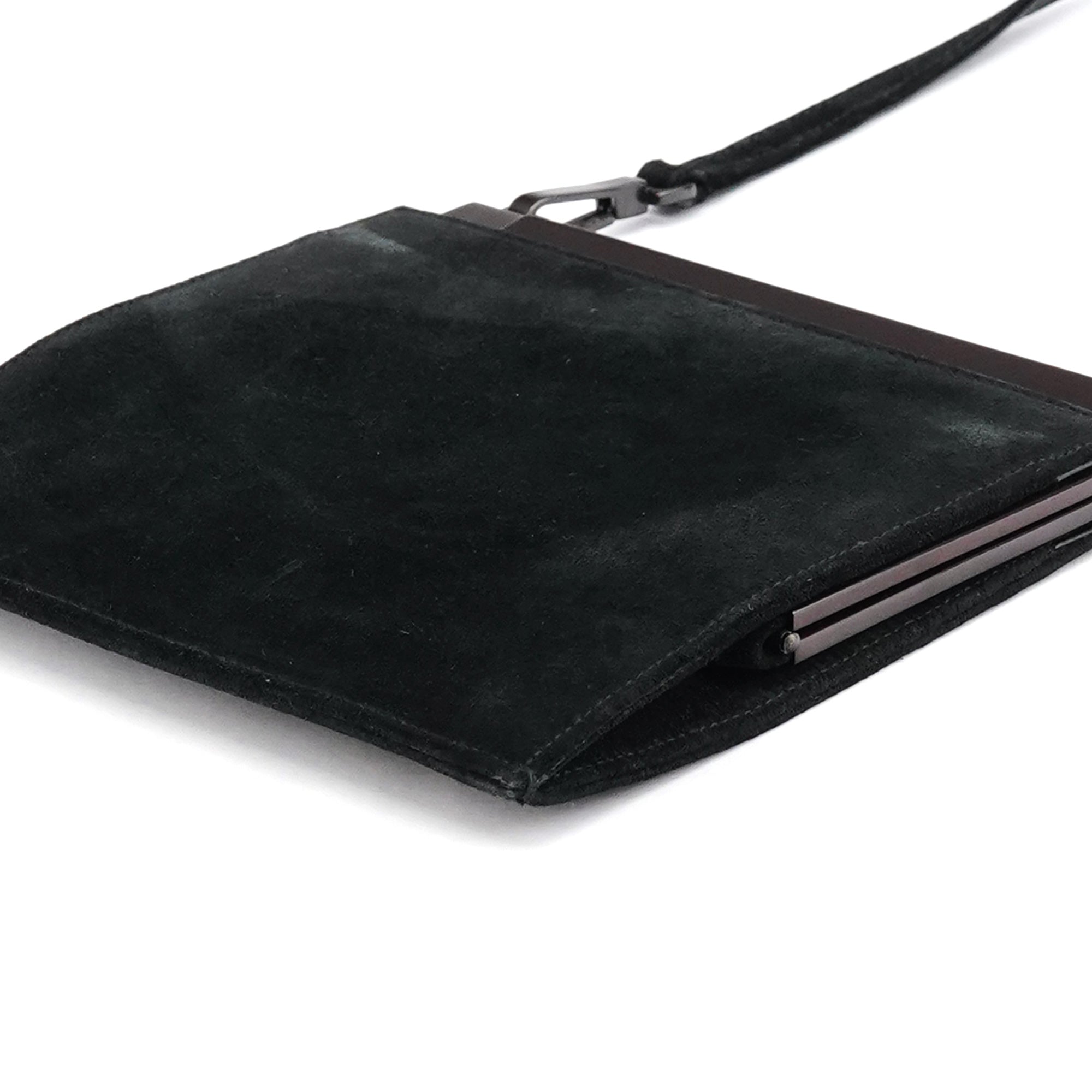 Black Suede Crossbody Bag