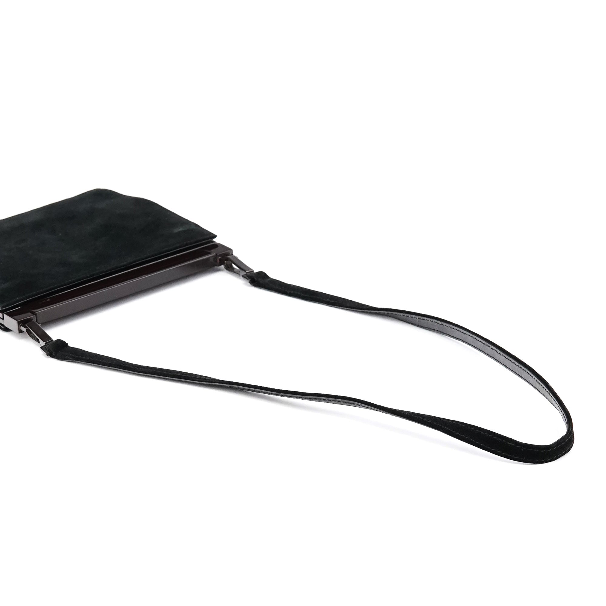 Black Suede Crossbody Bag