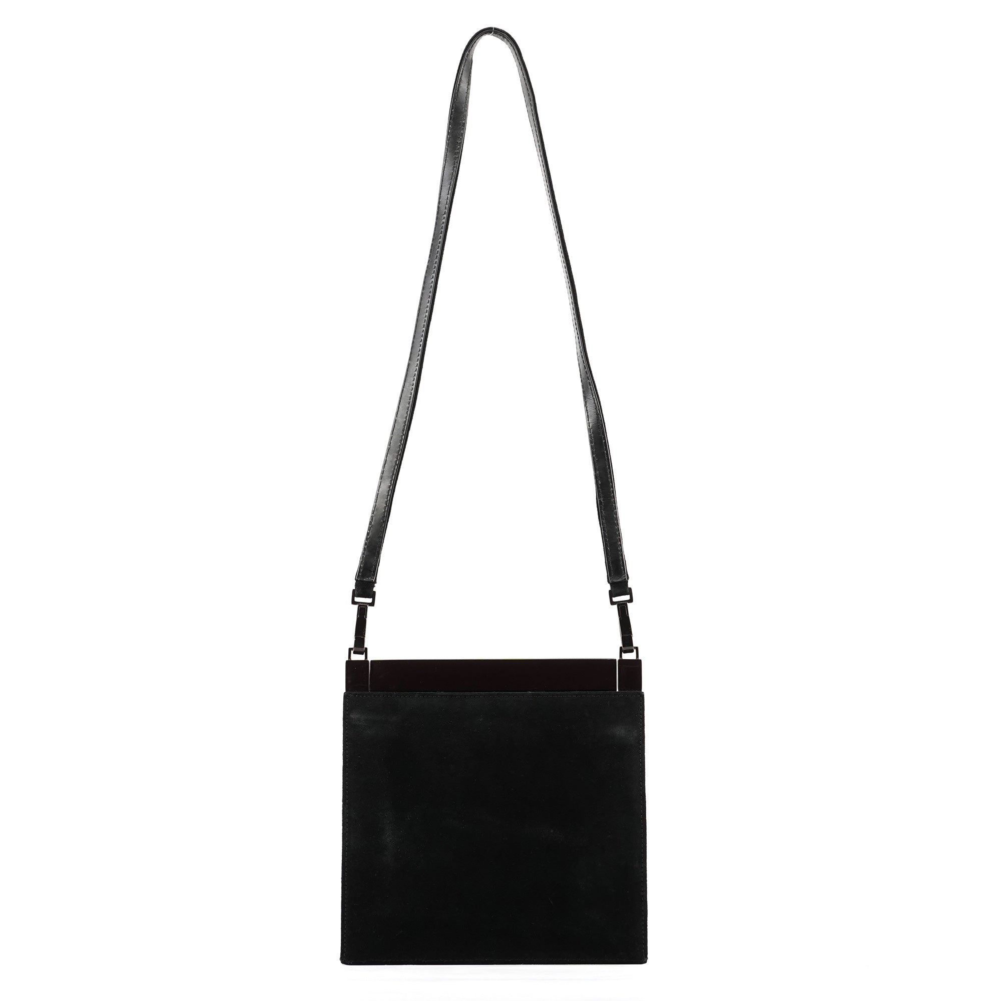Black Suede Crossbody Bag