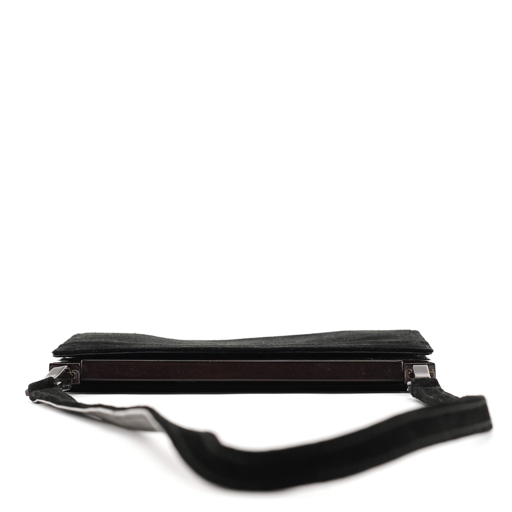 Black Suede Crossbody Bag