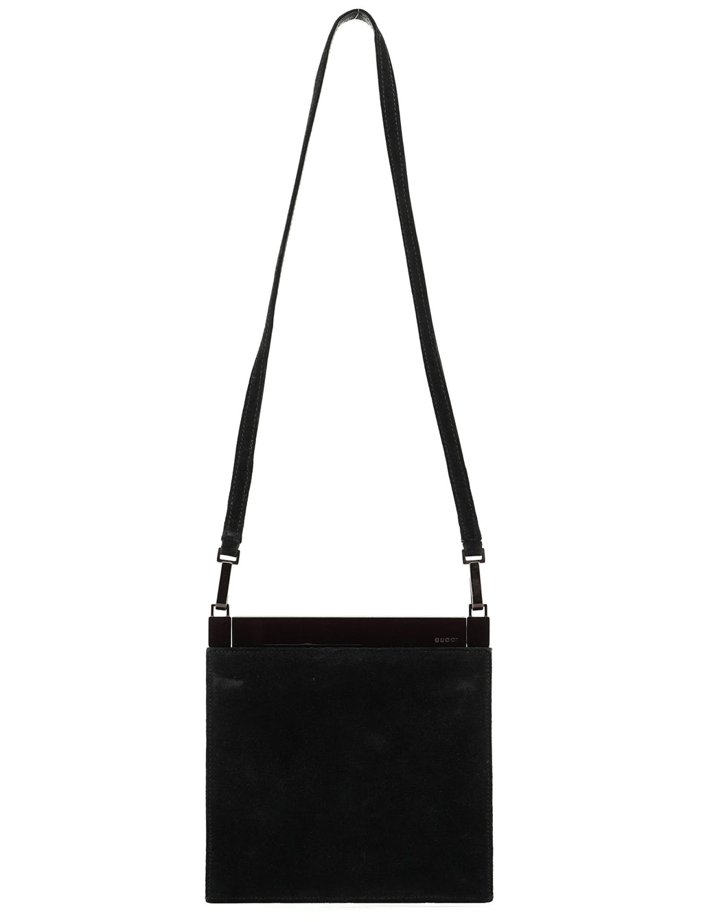 Black Suede Crossbody Bag