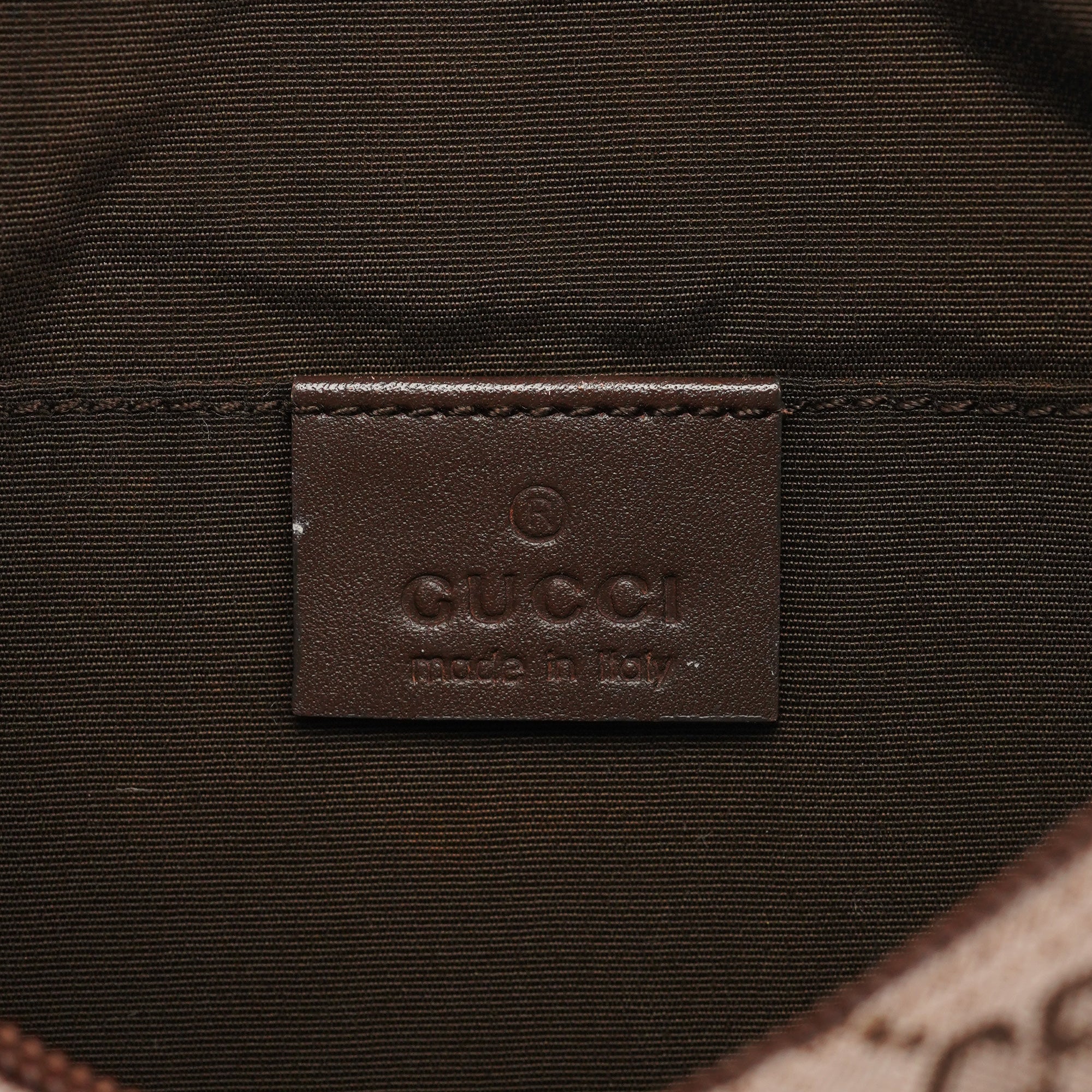 005 0813 Beige Brown GG Shoulder Bag
