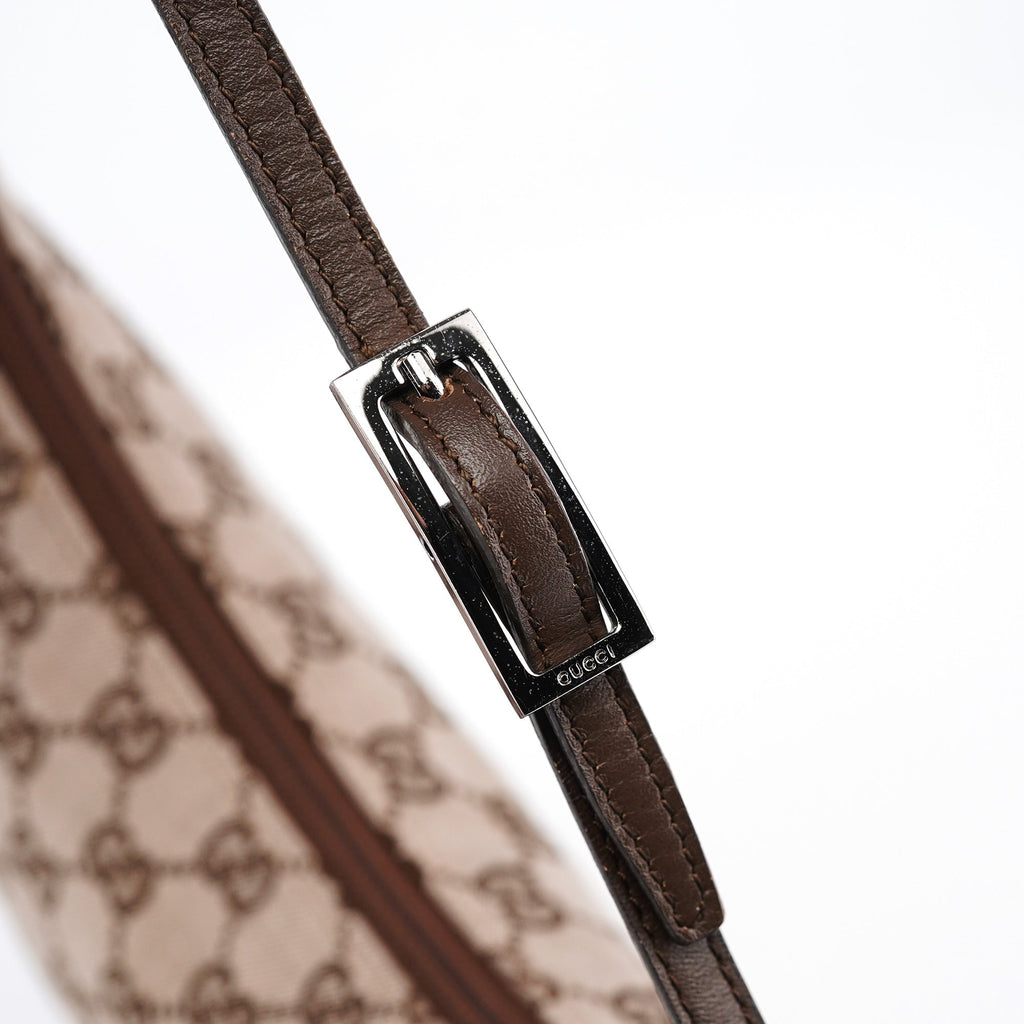 005 0813 Beige Brown GG Shoulder Bag