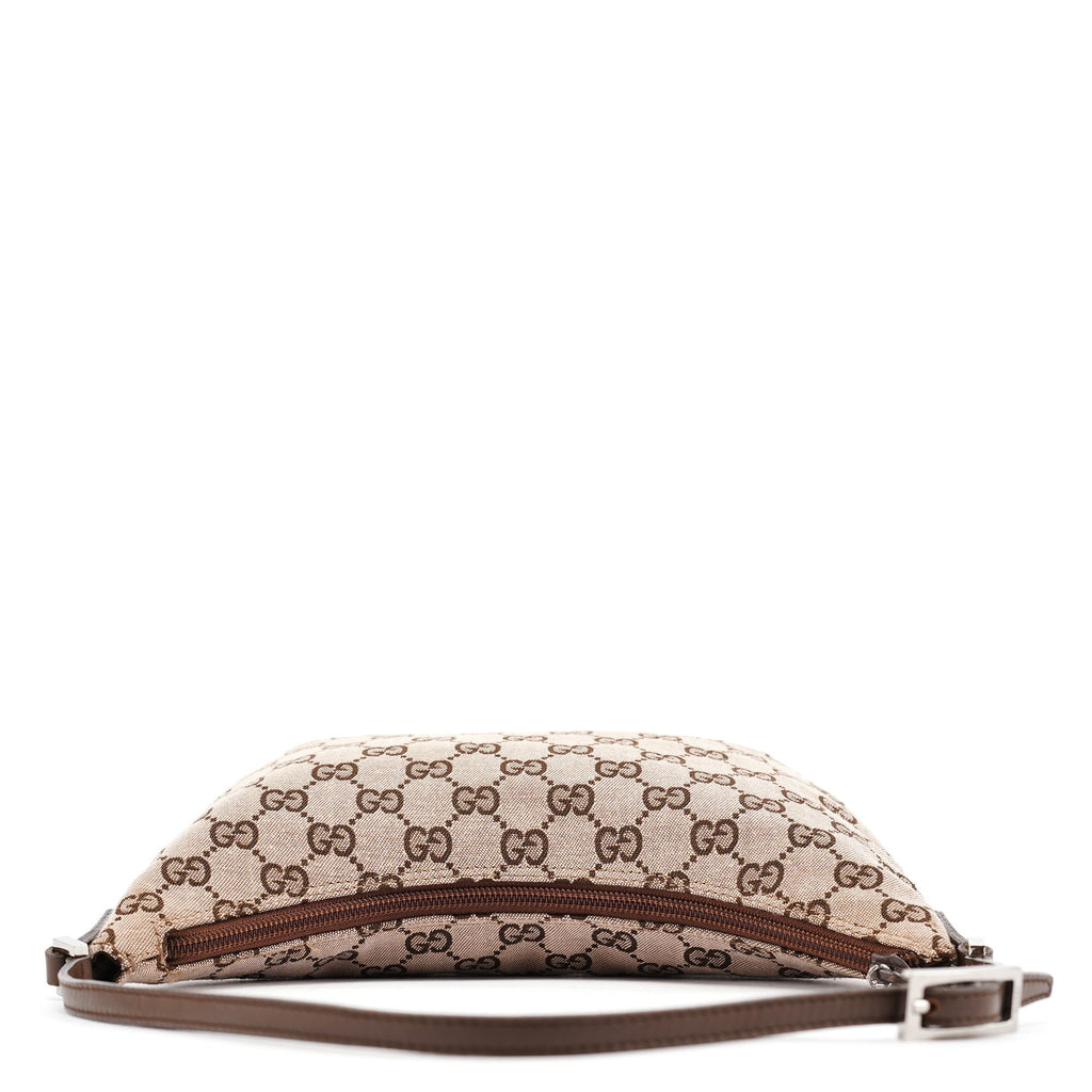 005 0813 Beige Brown GG Shoulder Bag