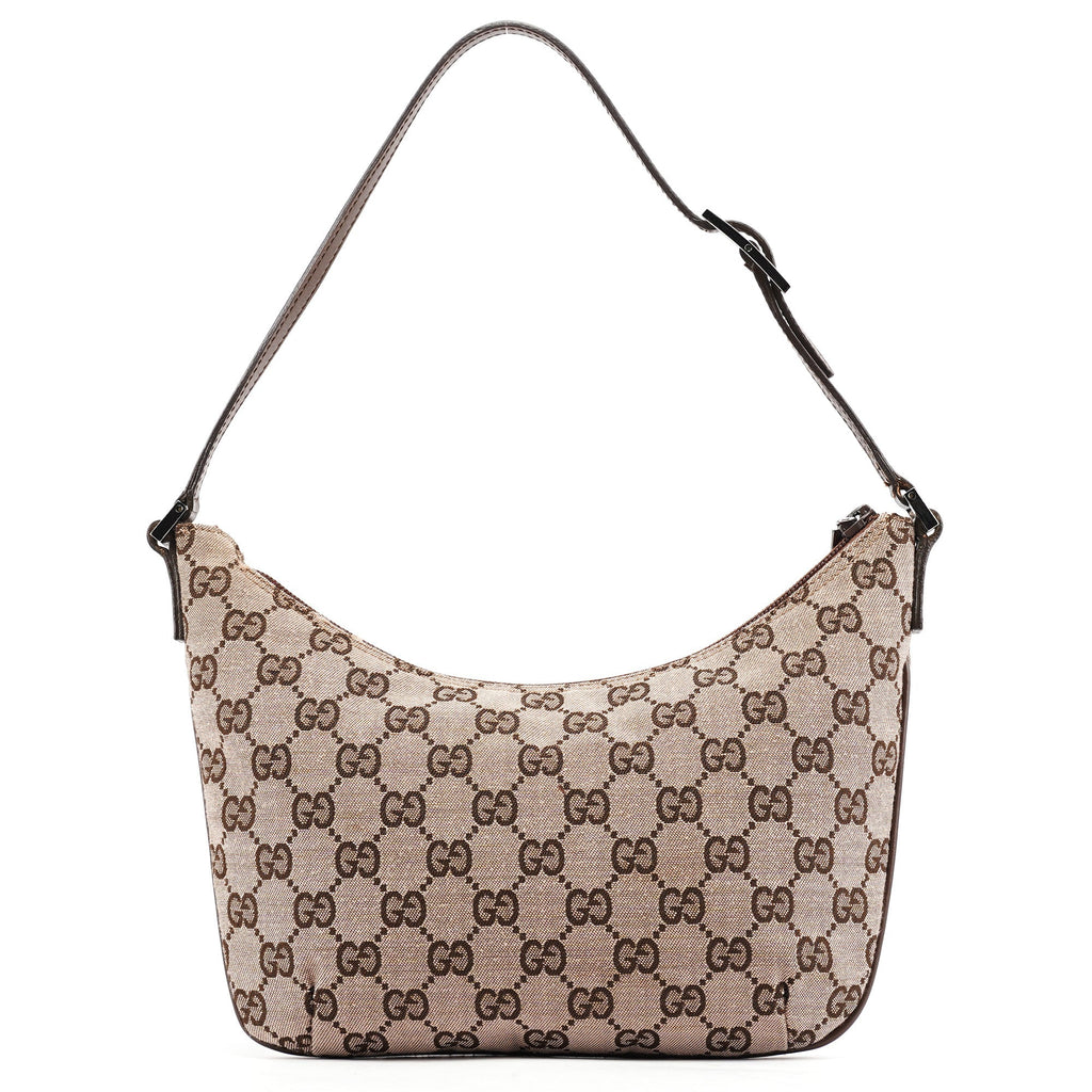 005 0813 Beige Brown GG Shoulder Bag