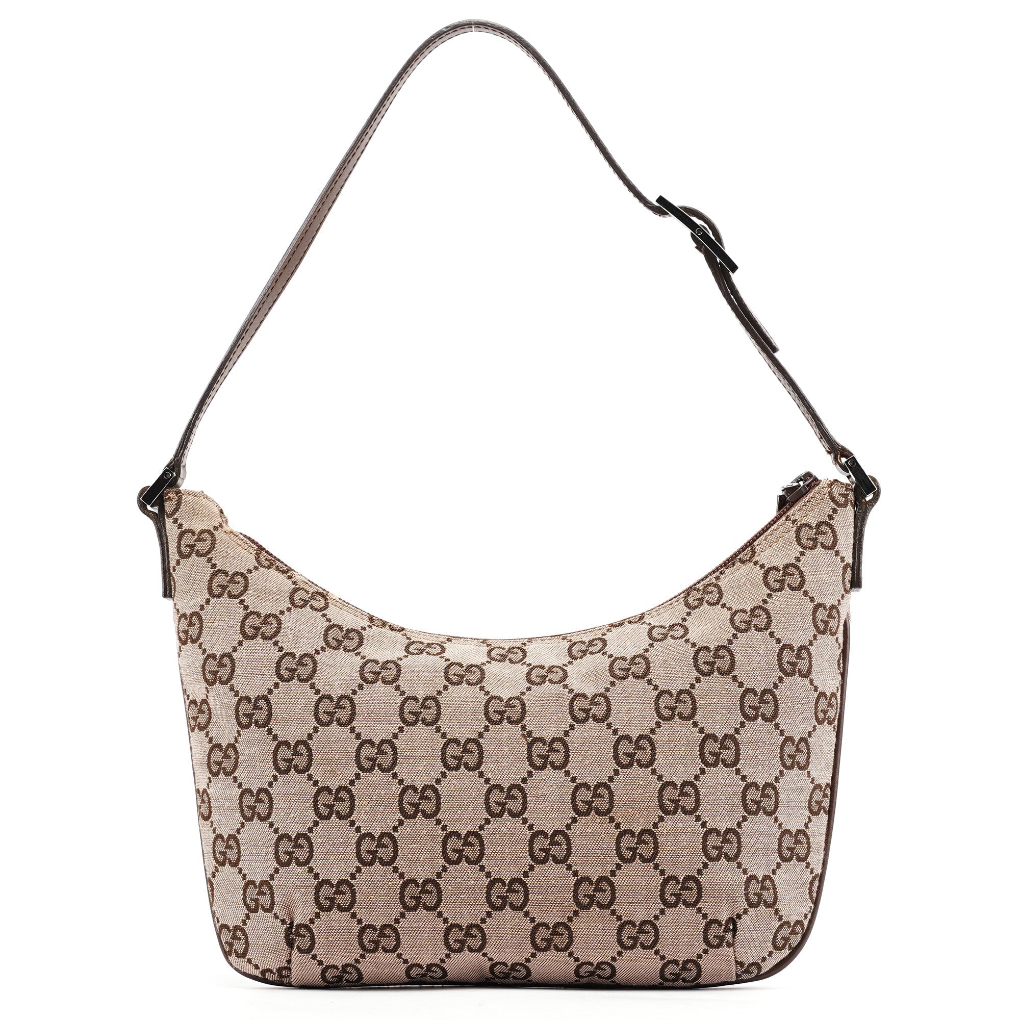 005 0813 Beige Brown GG Shoulder Bag