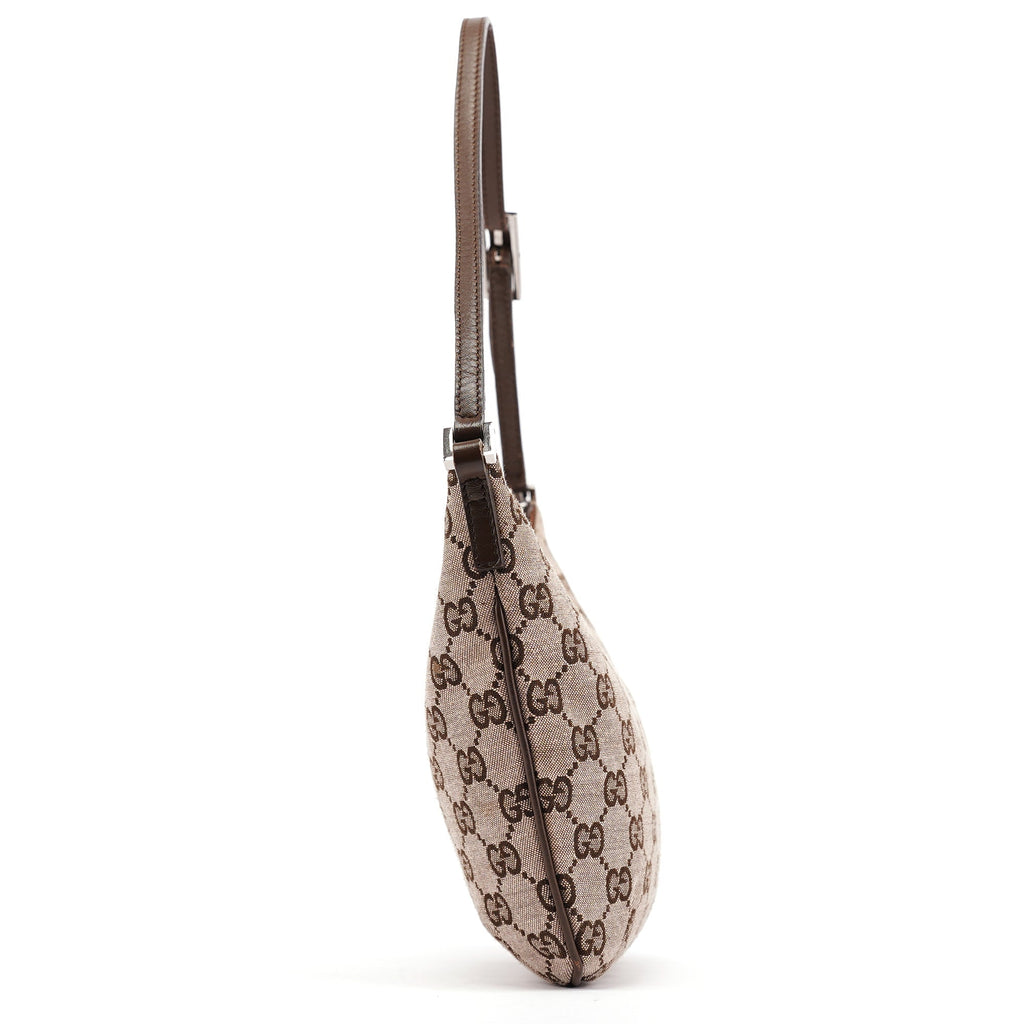 005 0813 Beige Brown GG Shoulder Bag