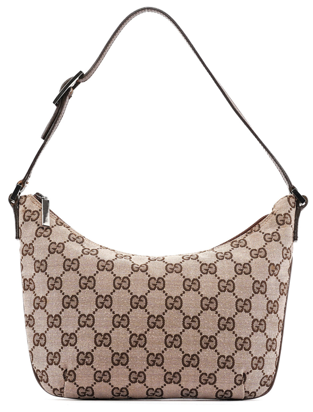 005 0813 Beige Brown GG Shoulder Bag