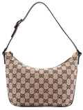 005 0813 Beige Brown GG Shoulder Bag
