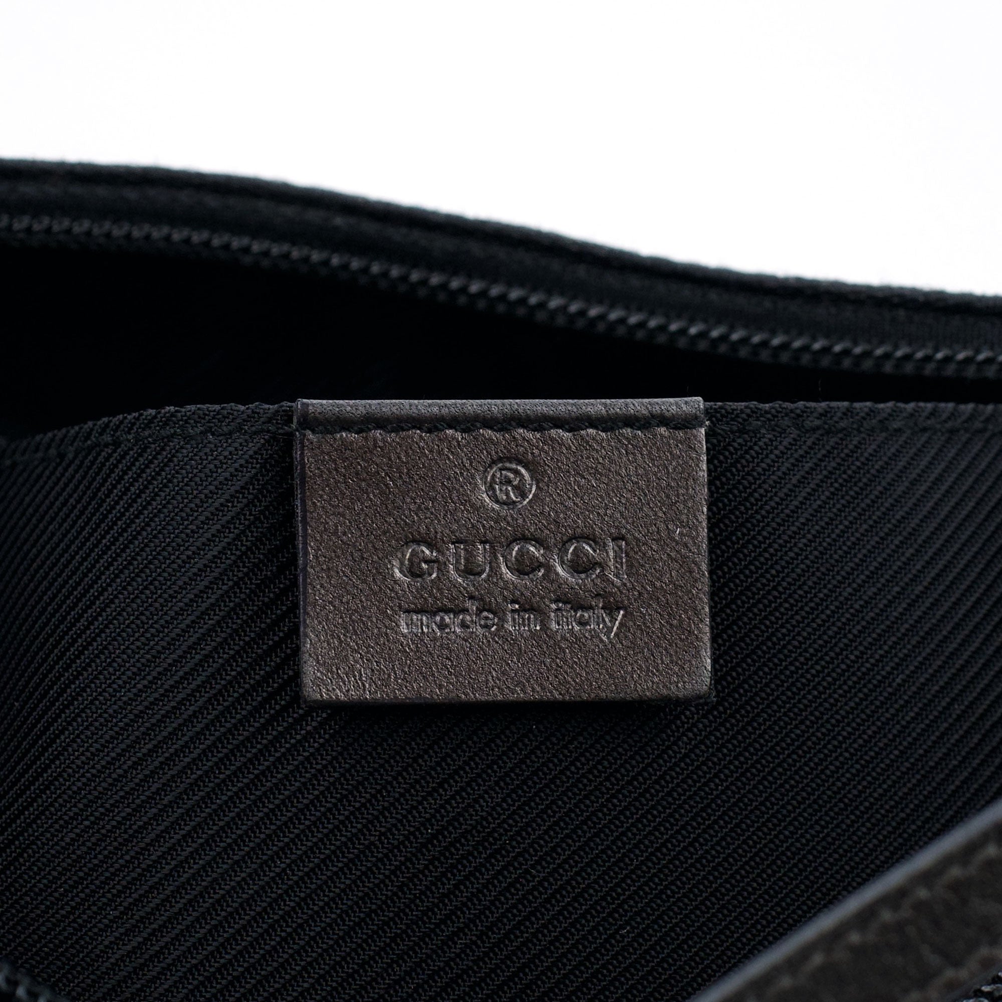 005 0813 Black GG Shoulder Bag