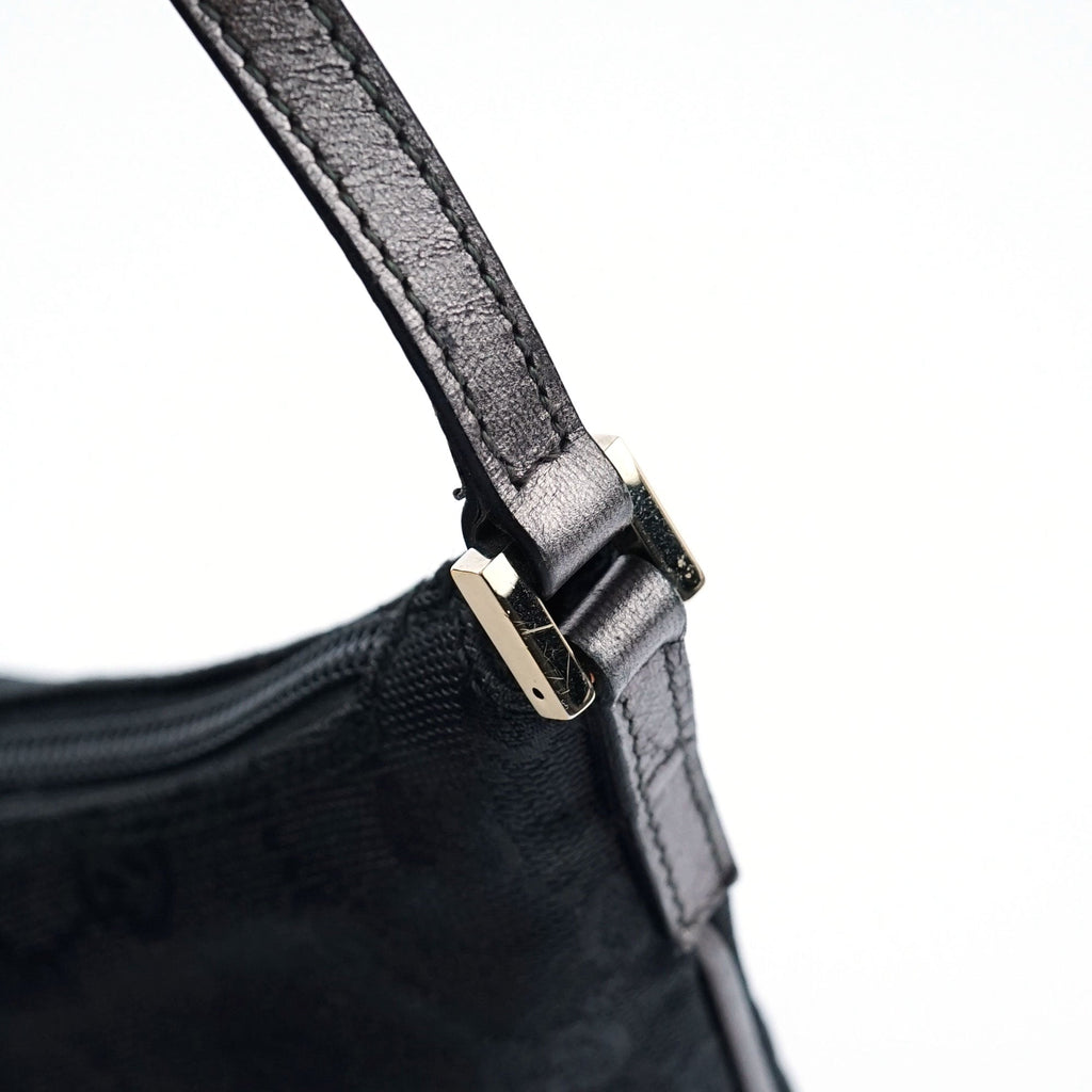 005 0813 Black GG Shoulder Bag