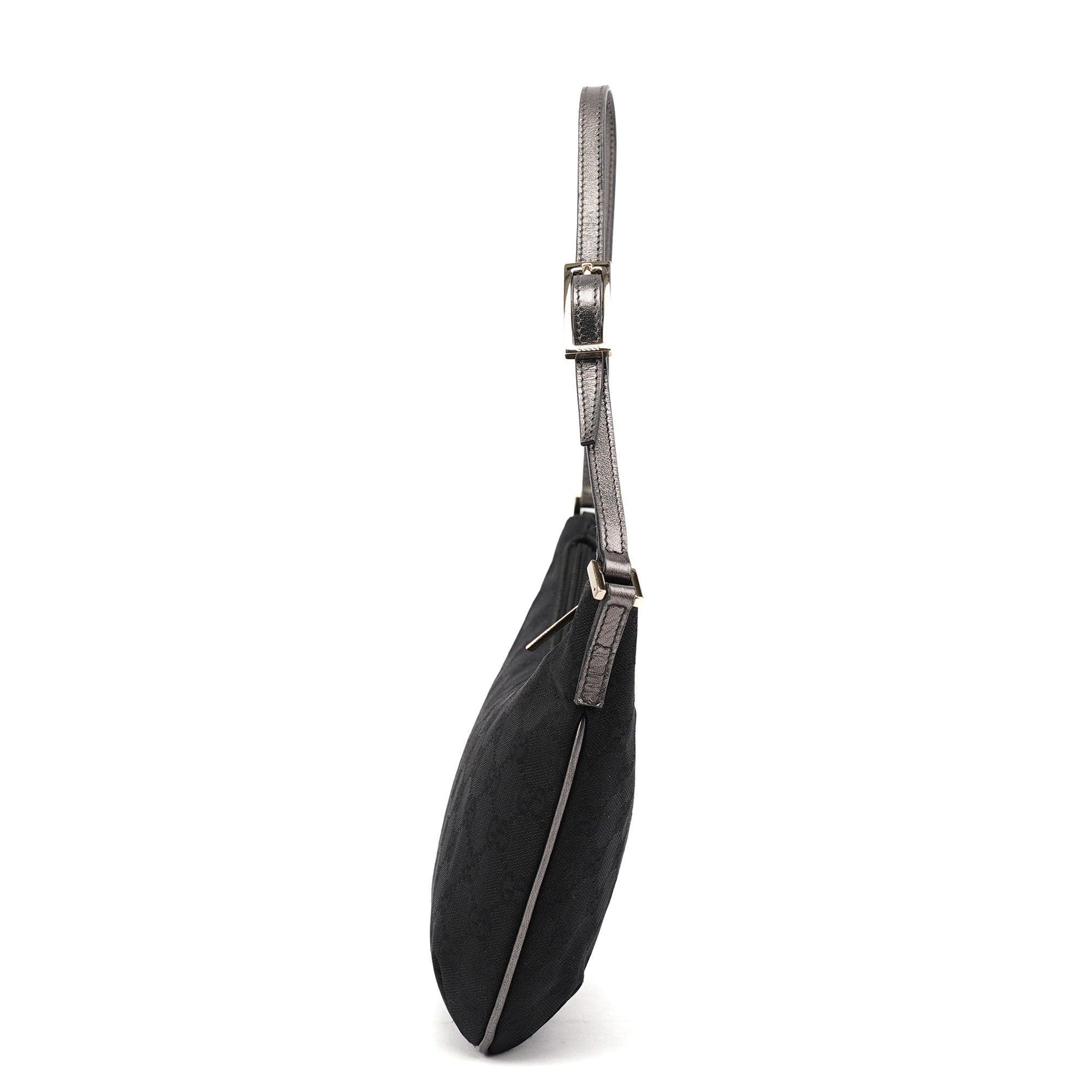 005 0813 Black GG Shoulder Bag