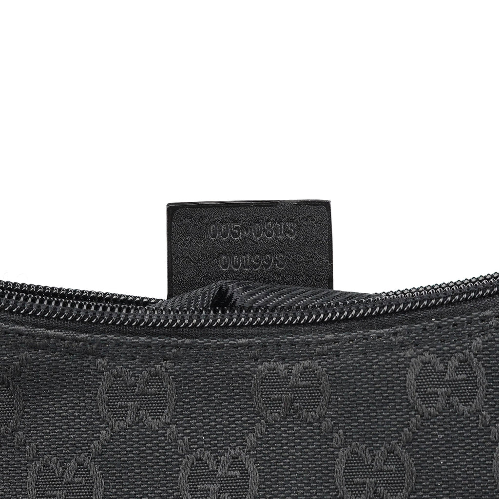 005 0813 Black GG Shoulder Bag