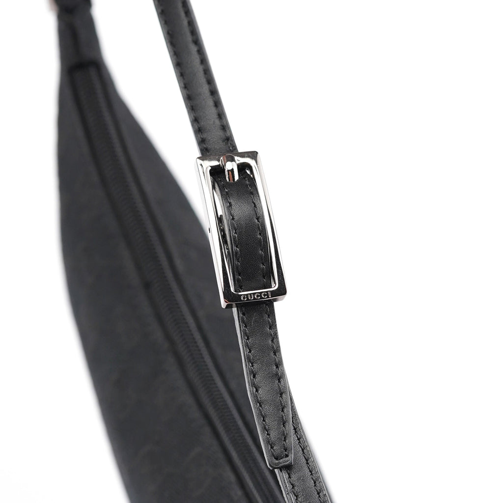005 0813 Black GG Shoulder Bag