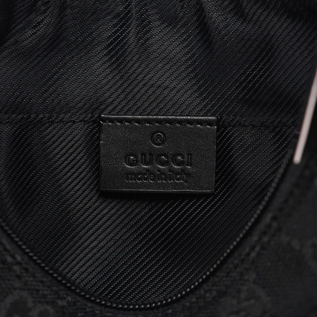 005 0813 Black GG Shoulder Bag