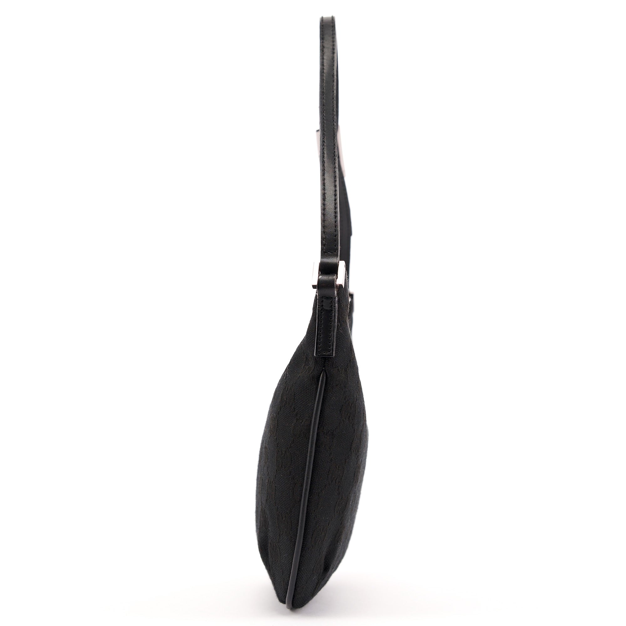 005 0813 Black GG Shoulder Bag